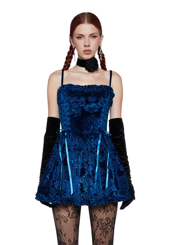 Sweet Icing Corset Dress - Sapphire