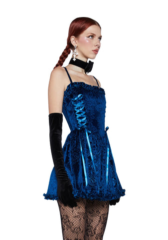 Sweet Icing Corset Dress - Sapphire