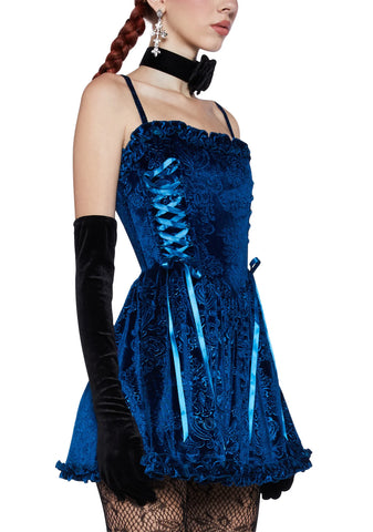 Sweet Icing Corset Dress - Sapphire