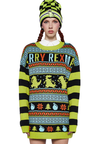 Cheerful Rex Knit Sweater