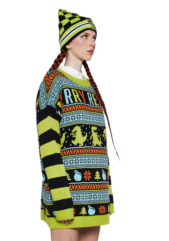 Cheerful Rex Knit Sweater