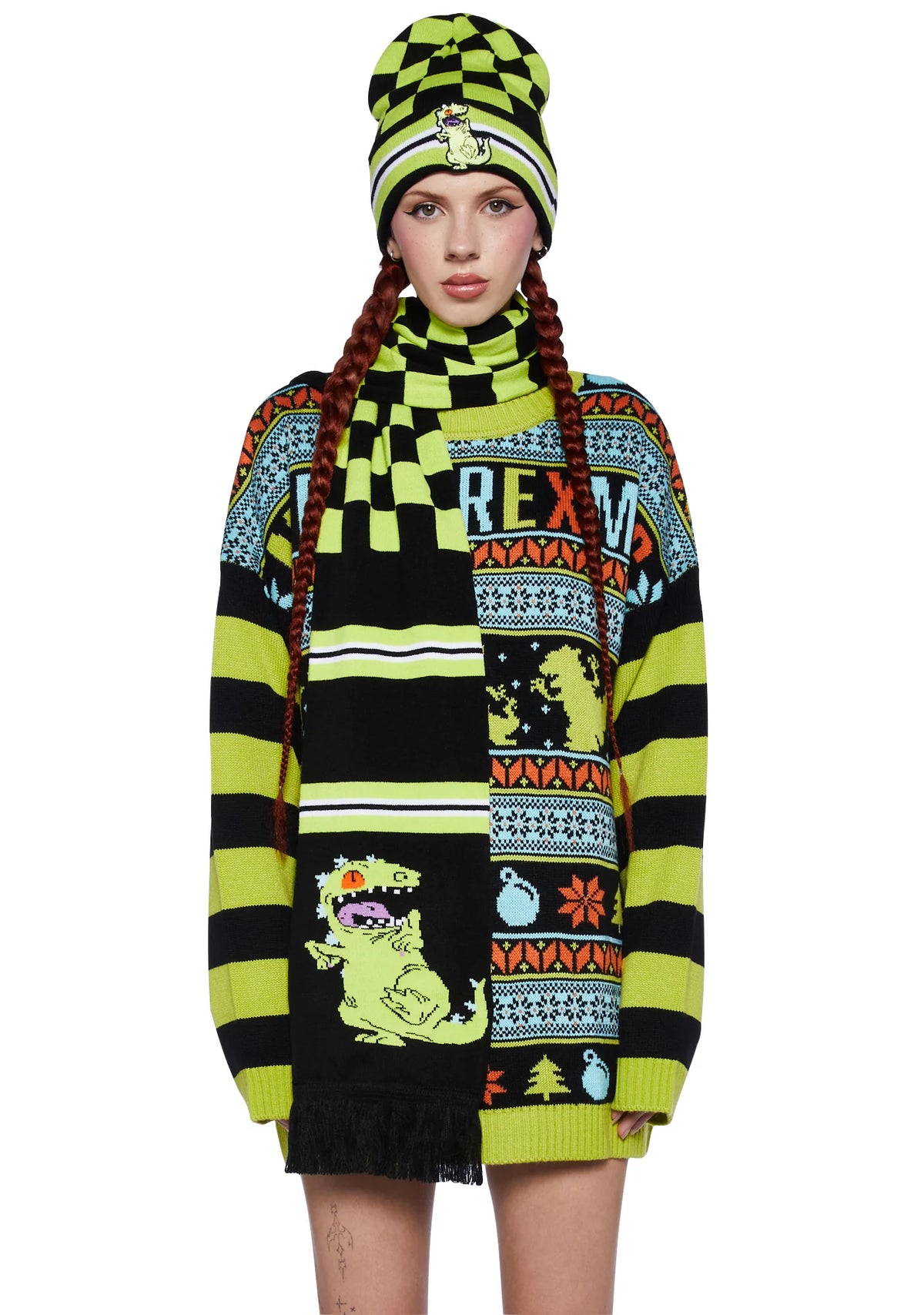 Reptar's Revenge Beanie And Scarf Set