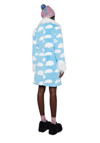 Dreamscape Love Faux Fur Coat