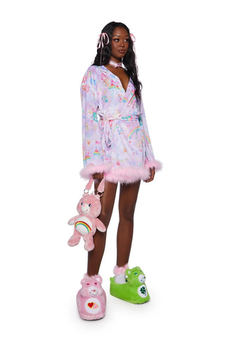 Cozy Heart Velour Robe