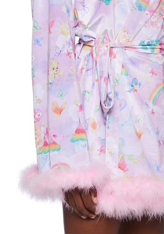 Cozy Heart Velour Robe