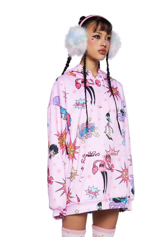 Fighting Crime Oversized Hoodie