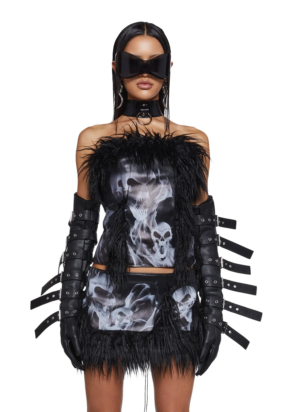 Doomsday Faux Fur Corset