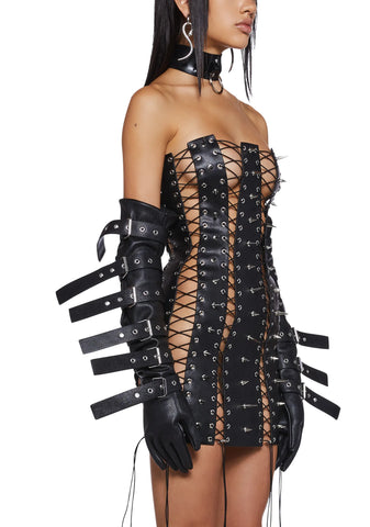 Inferno Lace Up Dress