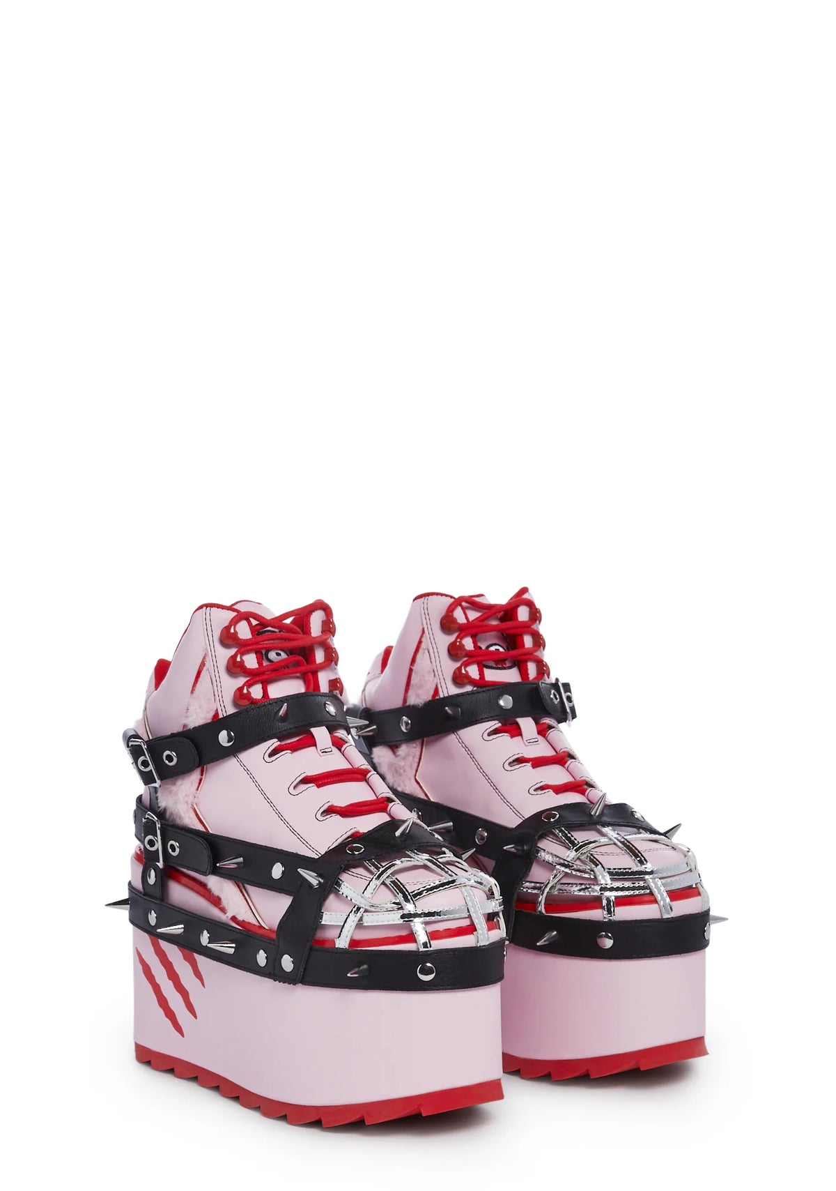 Qozmo Gloomy Bear Platform Sneakers - Pink