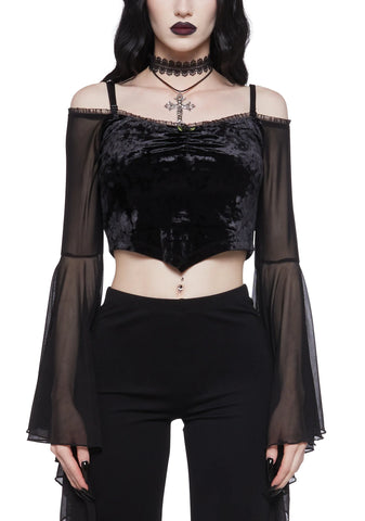 Absolute Future Long Sleeve Crop Top