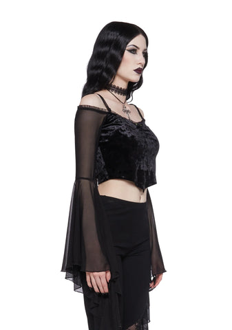 Absolute Future Long Sleeve Crop Top