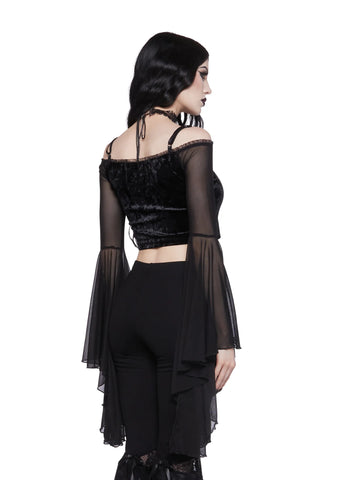 Absolute Future Long Sleeve Crop Top