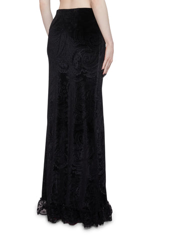 Veiled Sorrows Maxi Skirt
