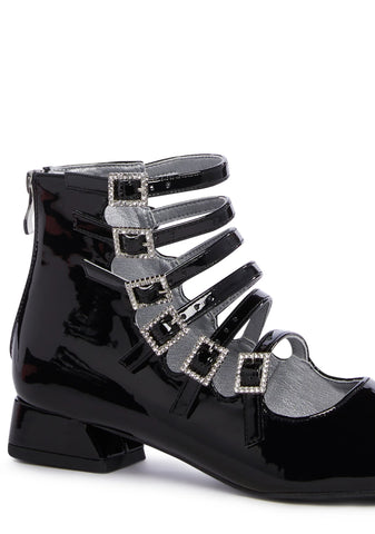 Too Chatty Vinyl Heels