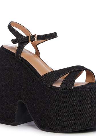 Totally Precious Platform Sandals