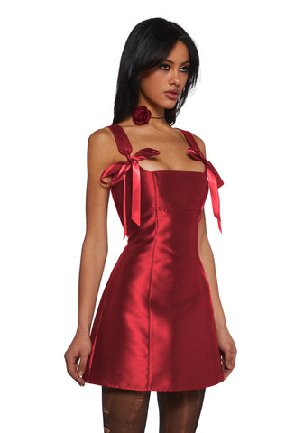Pixie Stardust Mini Dress - Red
