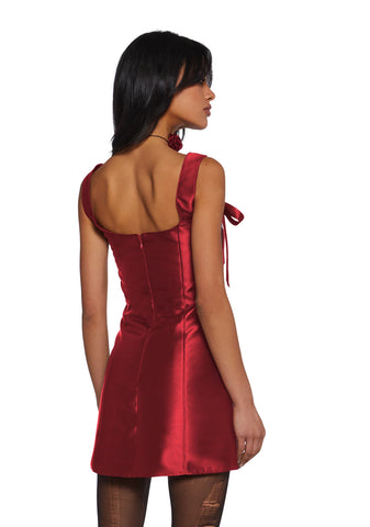 Pixie Stardust Mini Dress - Red