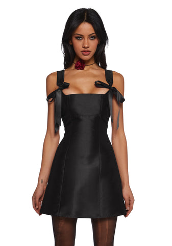 Pixie Stardust Mini Dress - Black