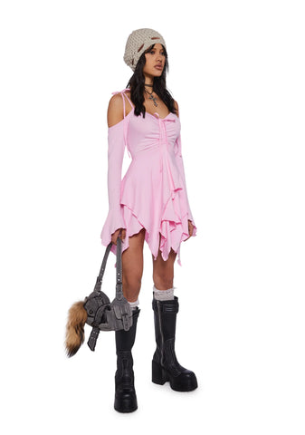 F is For Fairies Handkerchief Dress - Pink