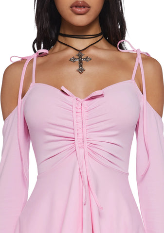 F is For Fairies Handkerchief Dress - Pink