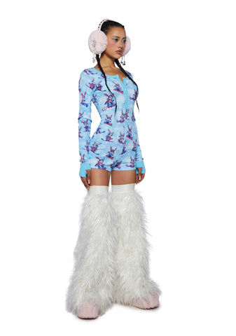 Snuggle Bunny Thermal Romper