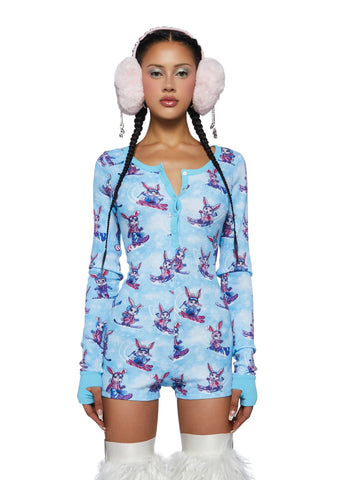 Snuggle Bunny Thermal Romper
