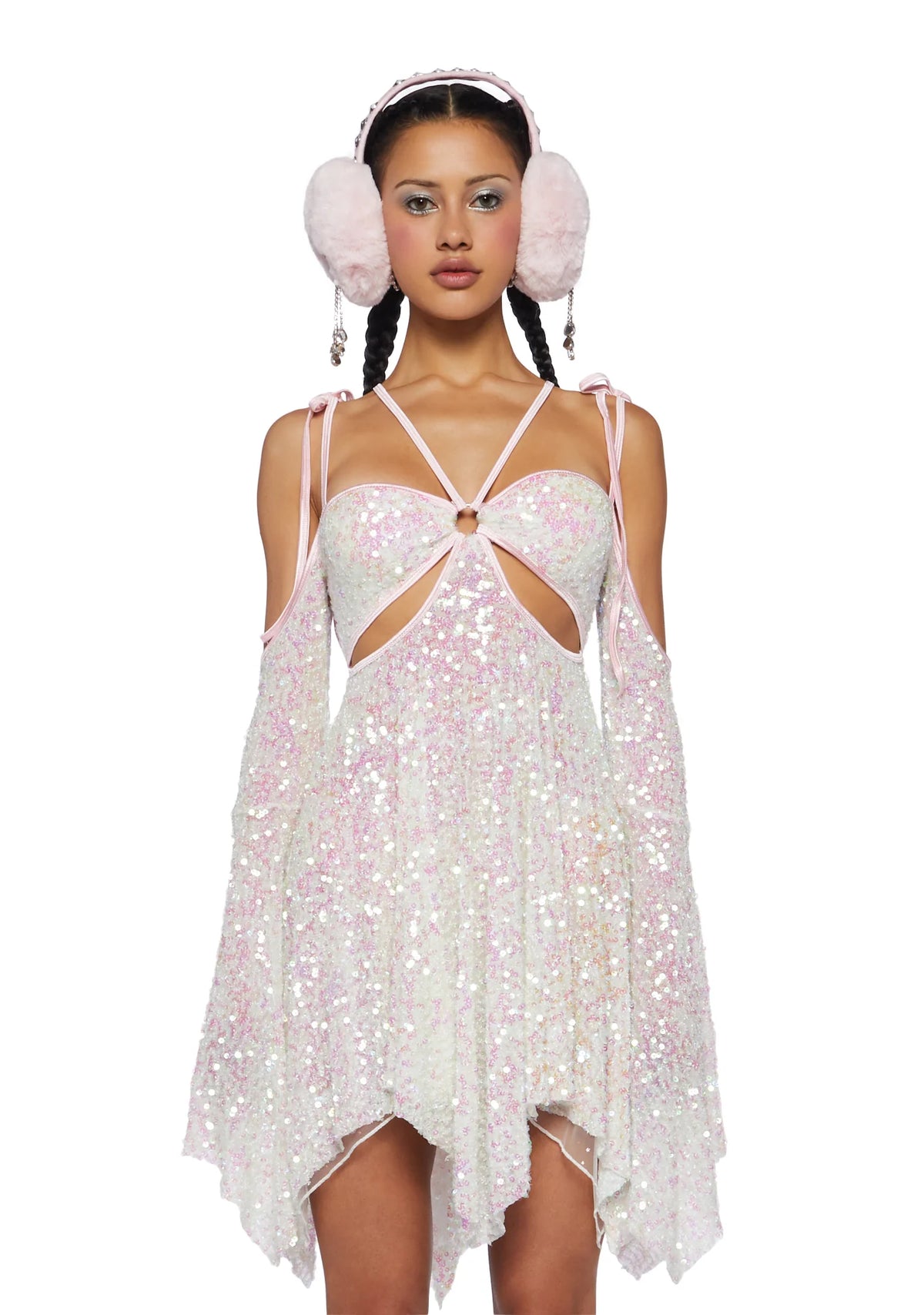 Lightning In A Bottle Mini Dress - White