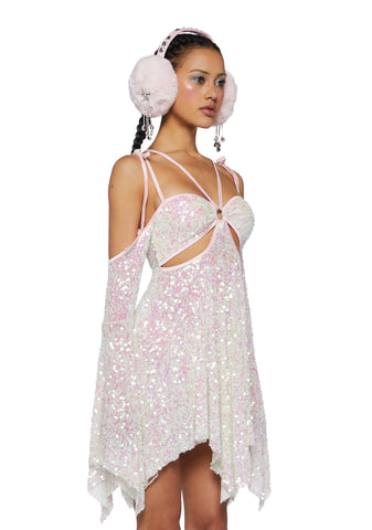 Lightning In A Bottle Mini Dress - White