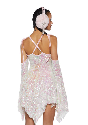 Lightning In A Bottle Mini Dress - White