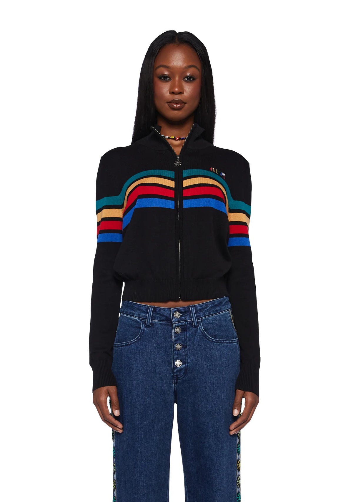 Ultimate Throwback Zip-Up Sweater - Black