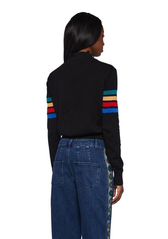 Ultimate Throwback Zip-Up Sweater - Black