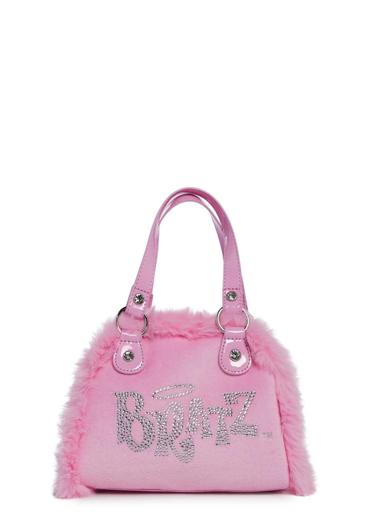 Sparkle Addict Rhinestone Bowler Bag - Pink