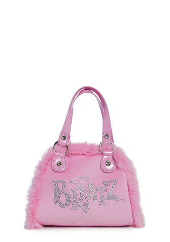 Sparkle Addict Rhinestone Bowler Bag - Pink