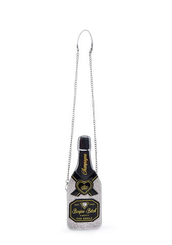 Over The Limit Champagne Bag - Silver