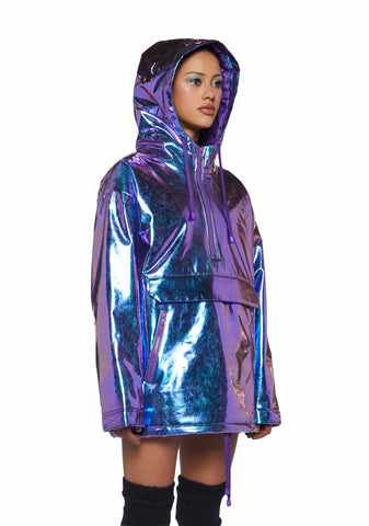 Cosmic Snowboarder Metallic Pullover