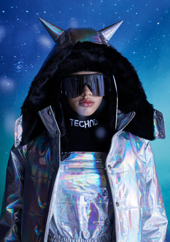 Dark Savage Signals Puffer Jacket