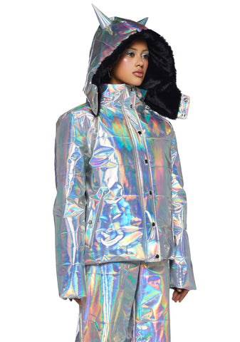 Dark Savage Signals Puffer Jacket