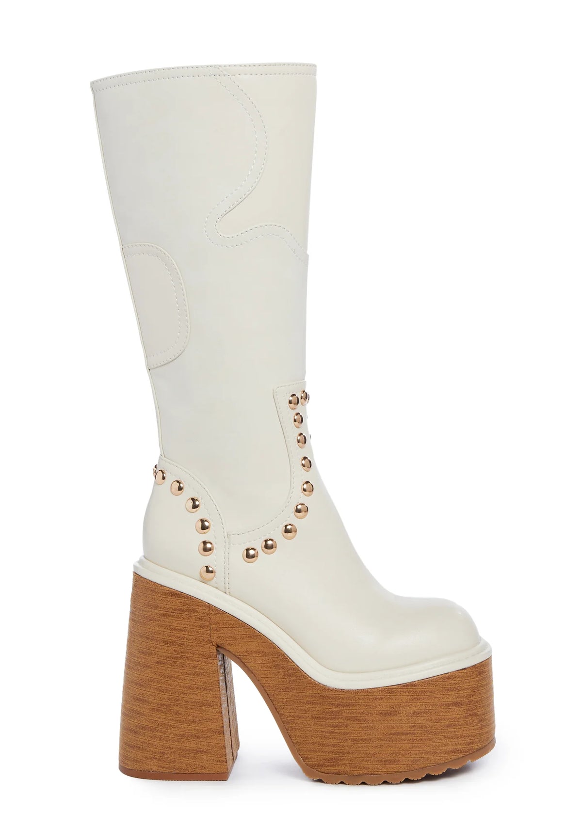 Superstar Status Platform Boots- Off White