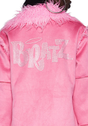 Money Not Boys Faux Fur Coat