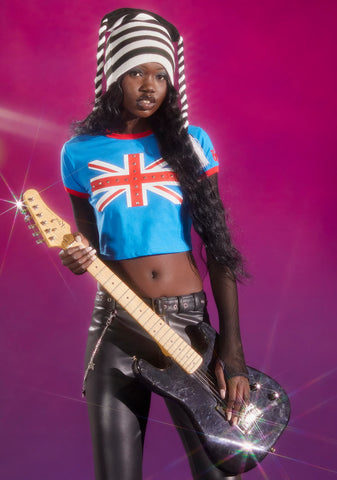 Trapped In Glitz Knit Beanie