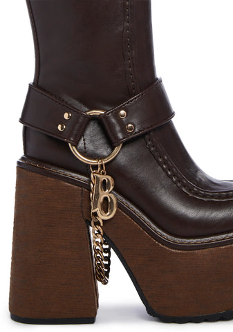 Stay Pressed Platform Boots