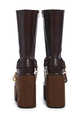 Stay Pressed Platform Boots