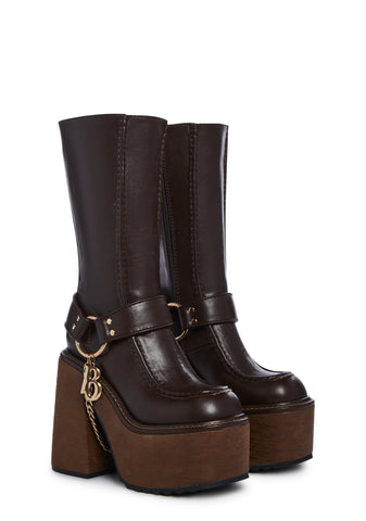 Stay Pressed Platform Boots