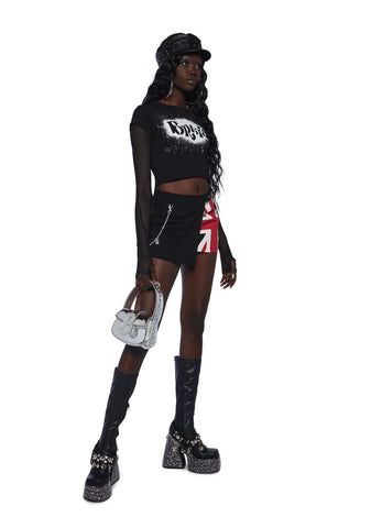 Only Girls Baby Tee- Black