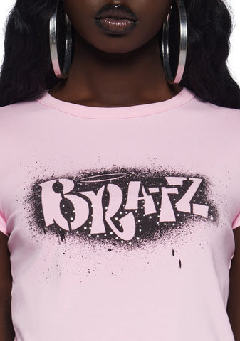 Only Girls Baby Tee-Pink