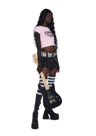 Only Girls Baby Tee-Pink