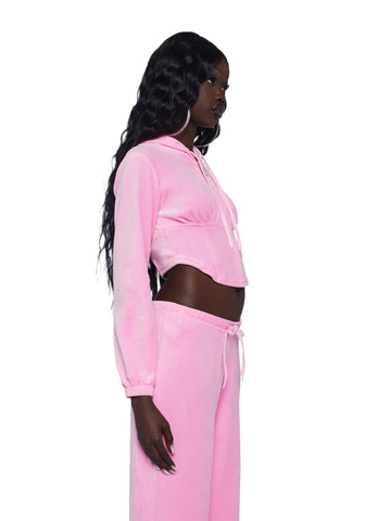 Keep It Glossy Corset Hoodie