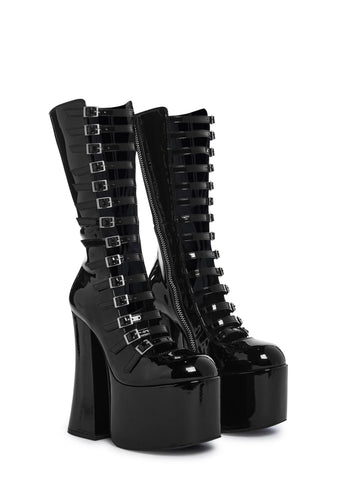 Hardcore Dazzle Platform Boots