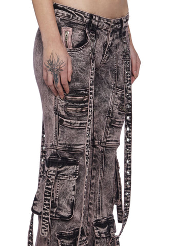 Aurora Cargo Jeans - Light Purple