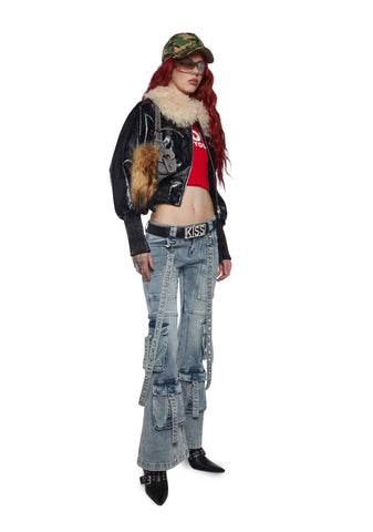 Aurora Cargo Jeans - Light Blue